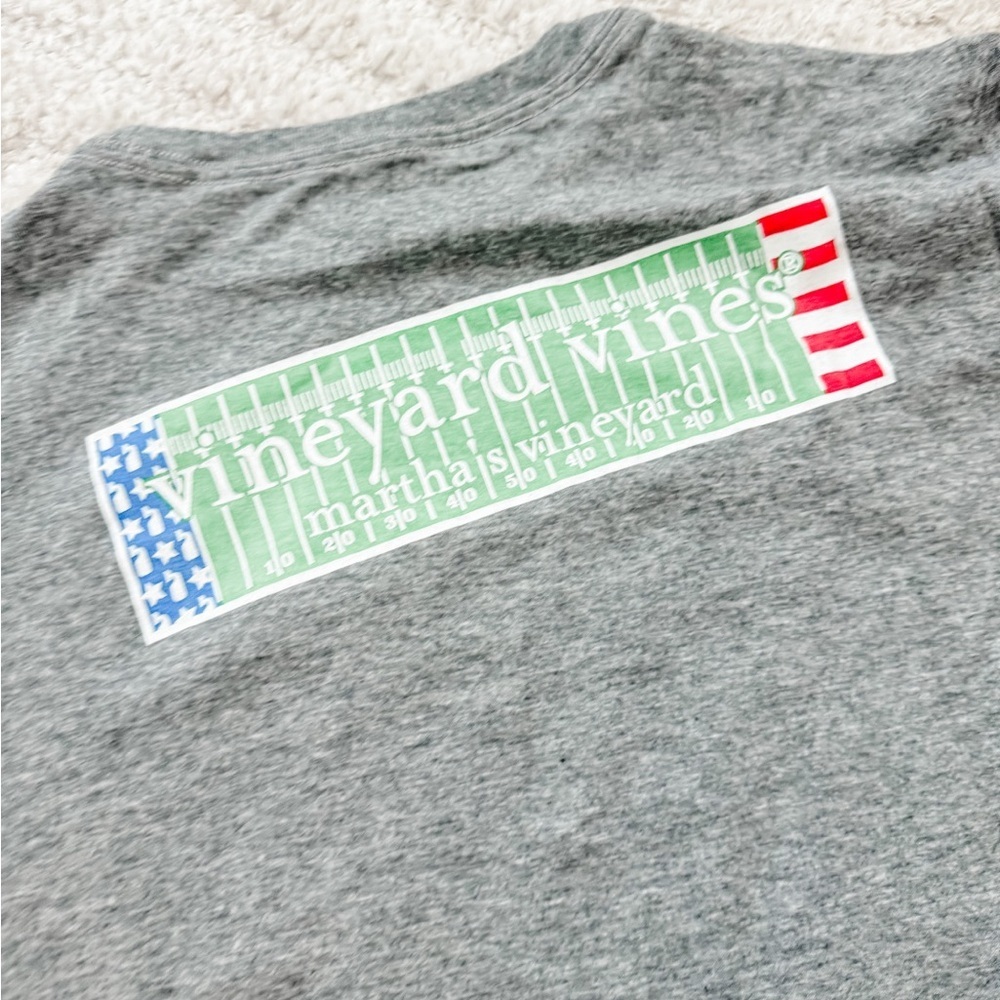 Vineyard Vines Boys' Long Sleeve USA Football Tee - Size L - Picture 3 of 4